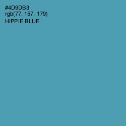 #4D9DB3 - Hippie Blue Color Image